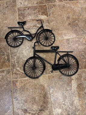 Hobby Lobby Black Metal Bicycle Wall Art Set